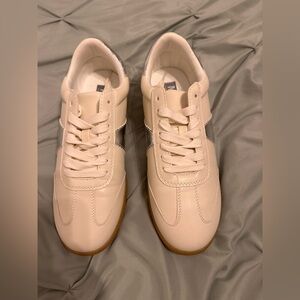 Cream and Silver Sneakers